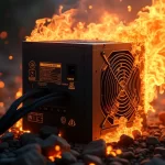 Burning power supply